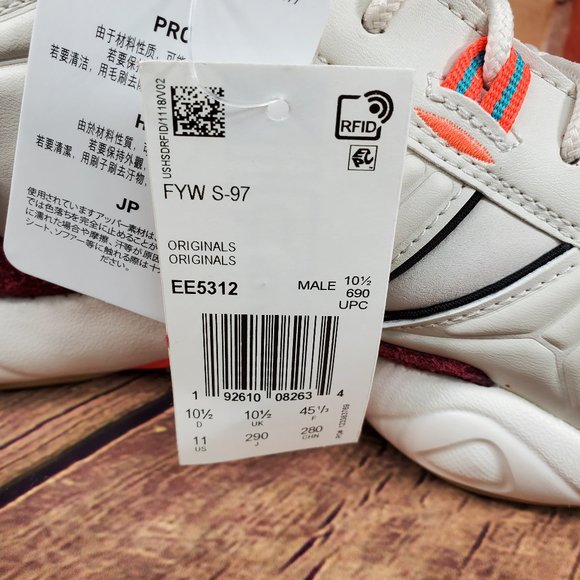 Adidas ORIGINALS FYW S-97 SHOES - Picture 9 of 9